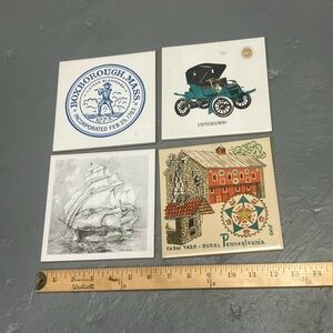 Vintage Themed Decorative Tiles Set